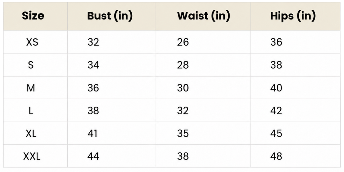 Body Measurement for Top
