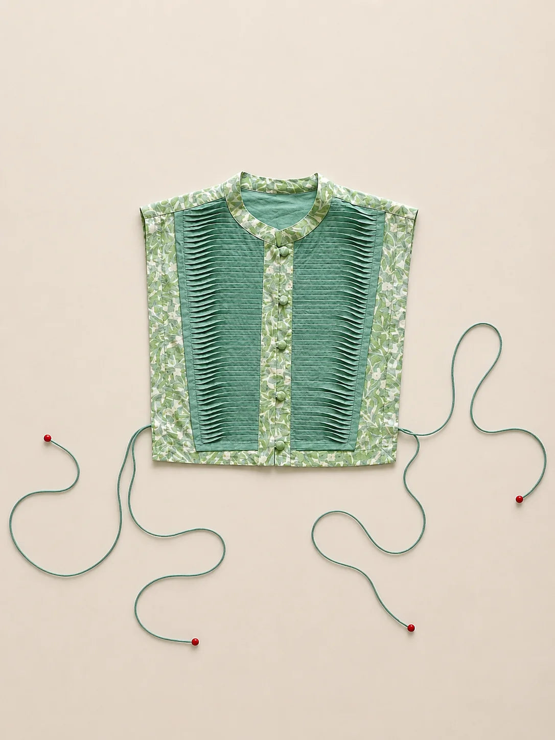 THE BIBIDI BLUE CHANDERI TRIO SET