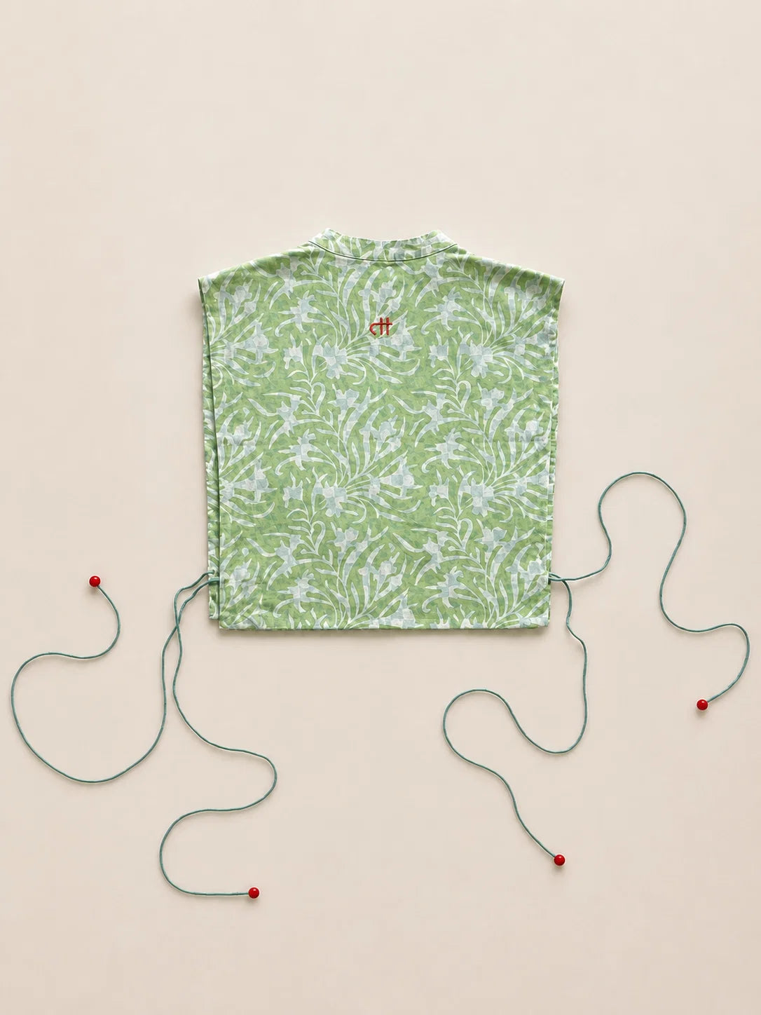THE BIBIDI BLUE CHANDERI TRIO SET
