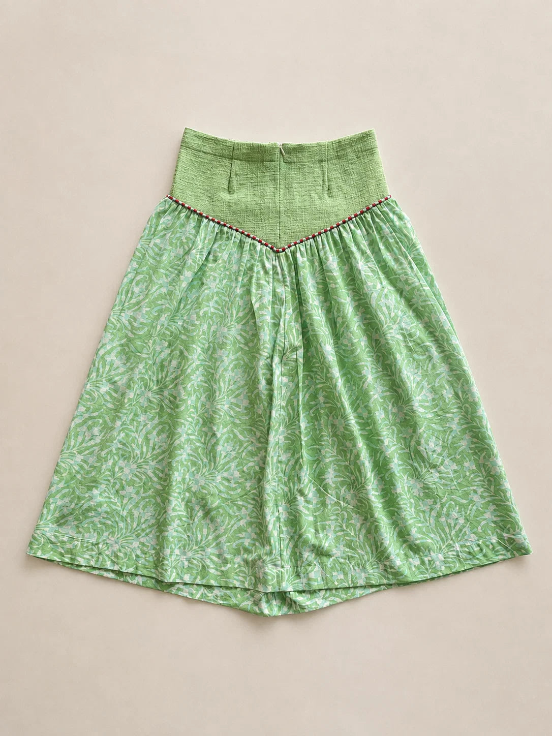 THE BIBIDI BLUE CHANDERI TRIO SET