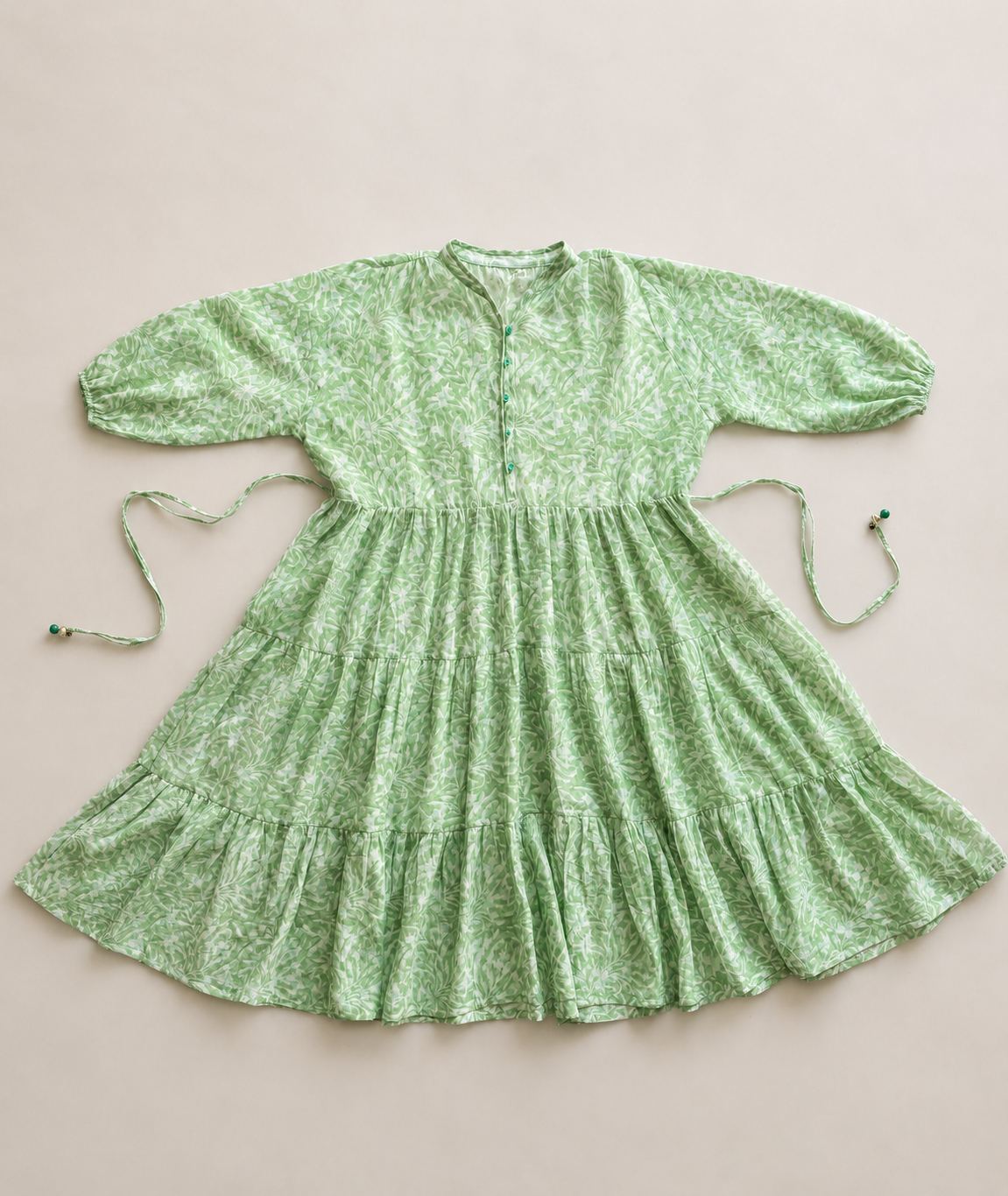 TIERED ANKLE LENGHT DRESS