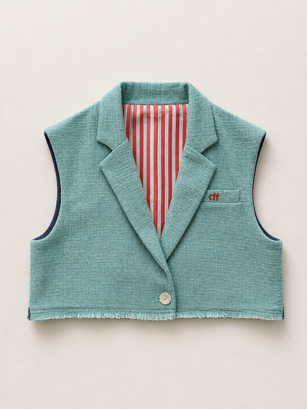 Two-Toned Cropped Jacket
