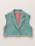 Two-Toned Cropped Jacket