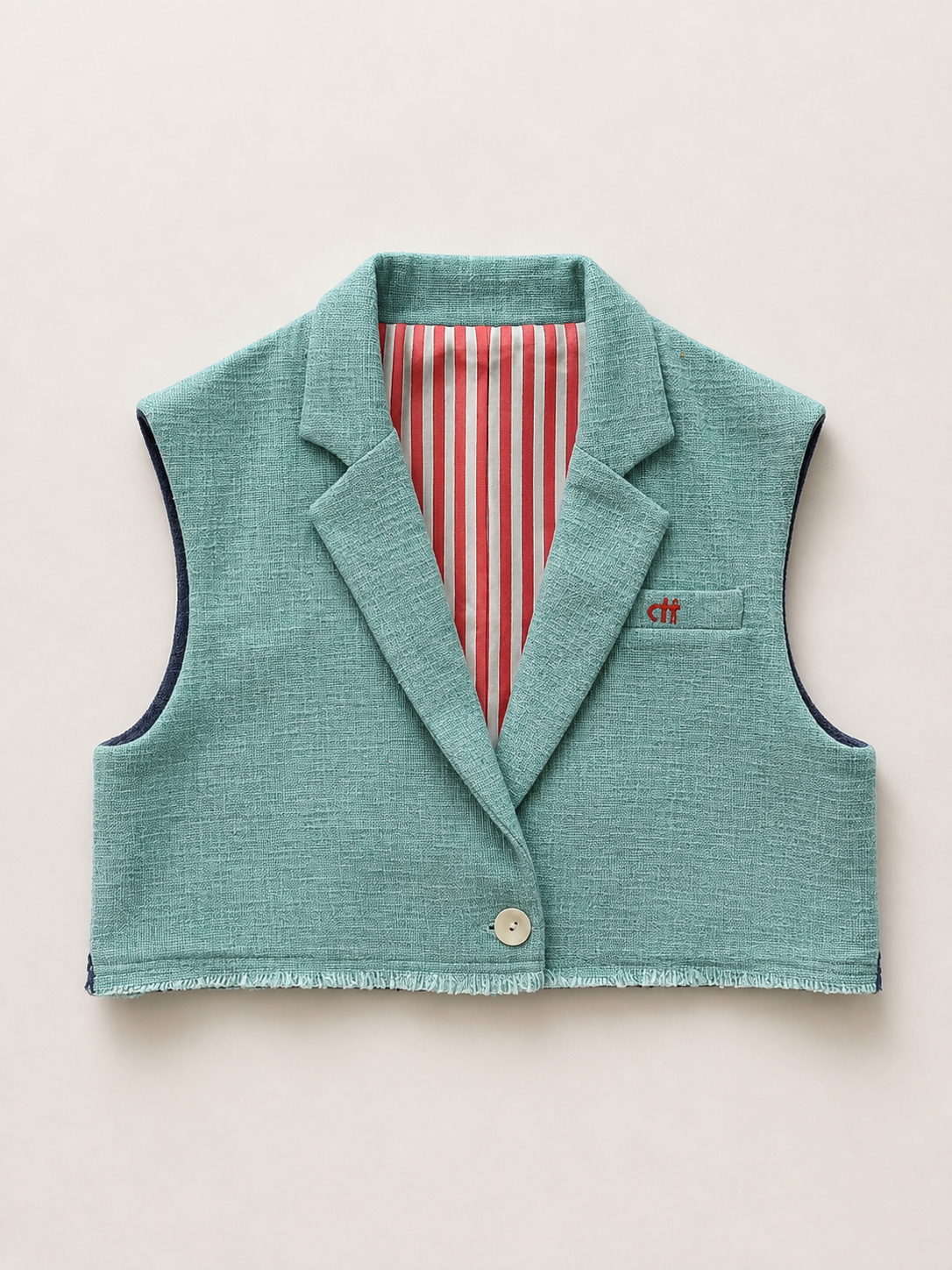 Two-Toned Cropped Jacket