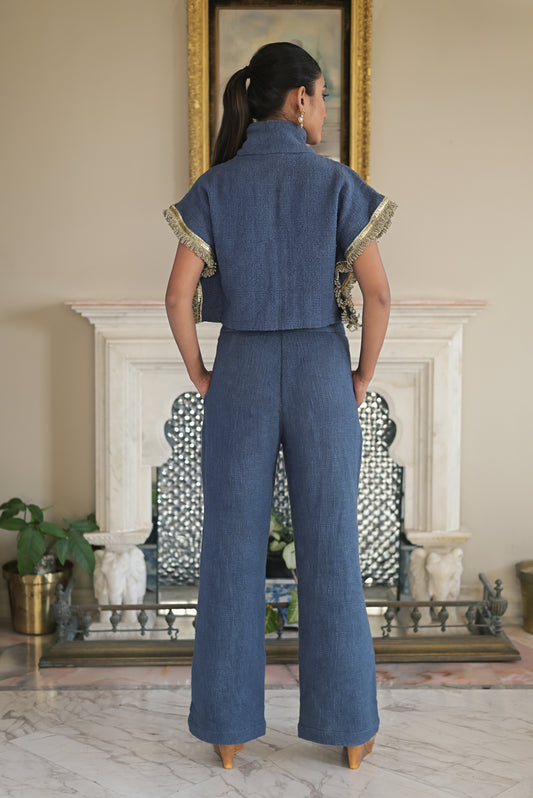 DENIM WASH KHAADI SET