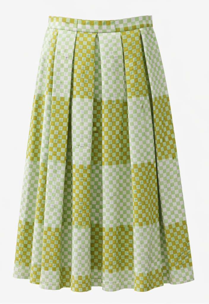Green box pleated skirt.png__PID:97a99e5d-84fa-449c-b93b-880d84e2bf3a