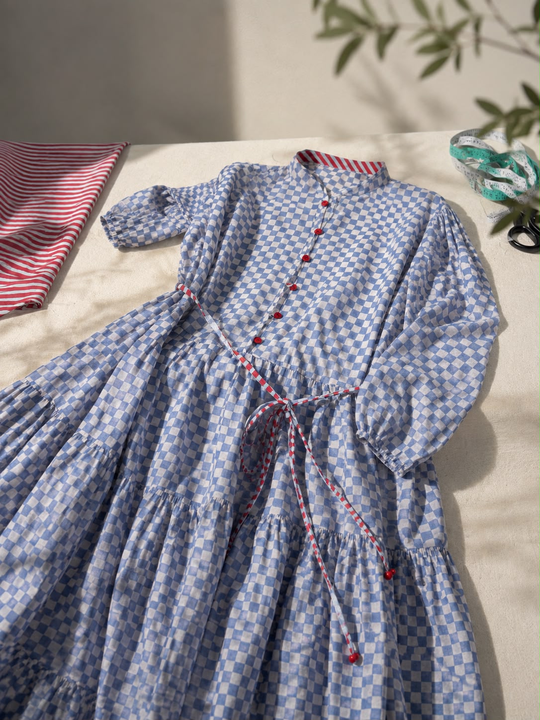 TIERED ANKLE LENGHT DRESS